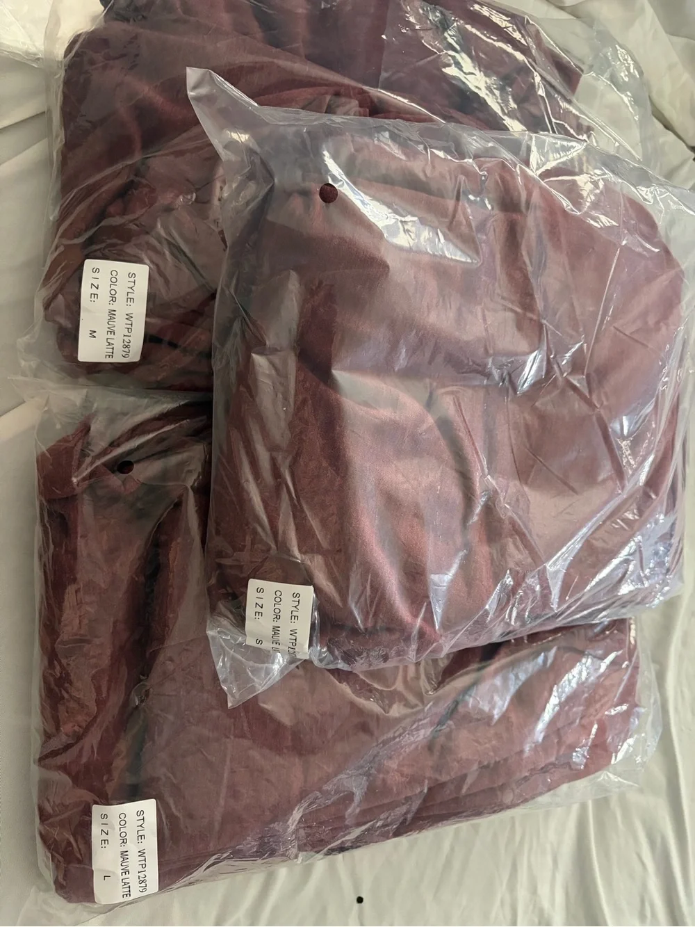 WinWin Los Angeles Mauve Ruched Top & Leggings Reseller Case Pack S, M, L, NWT